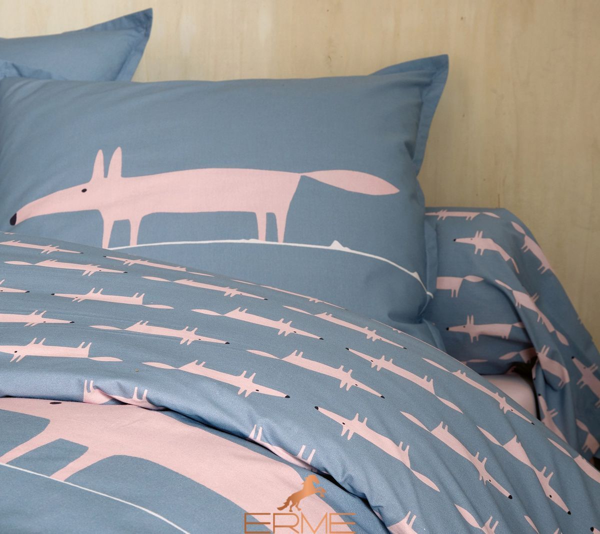 Постельное белье Scion Living - Mr Fox DENIM, 50x75, 140x200, 180x290