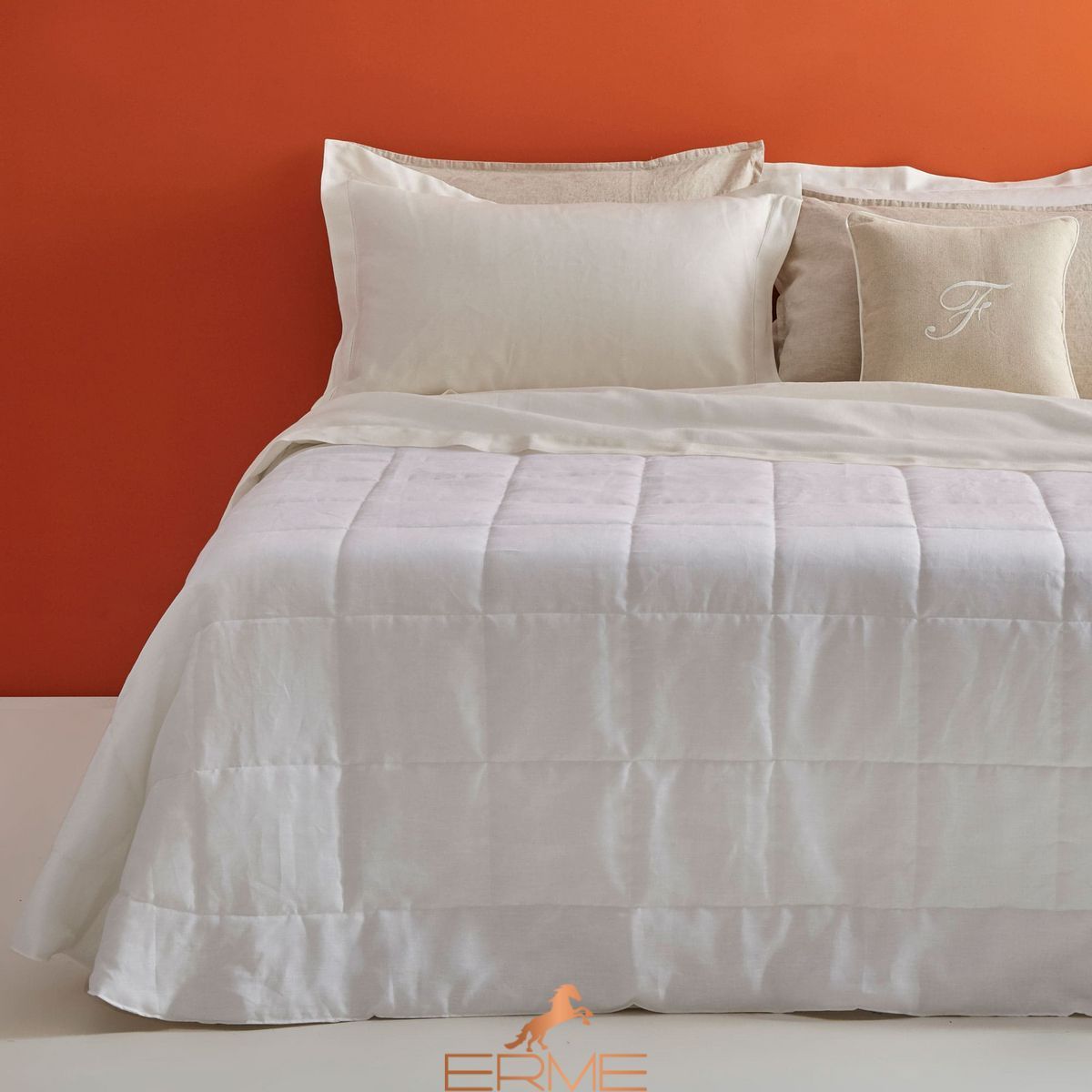 Cotton cover Biancoperla Ajour White