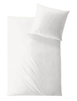 Постільна білизна - Hefel Uni WHITE, 50x70 (2шт), 140x200, 90x200 - 100x220 на резинці