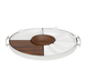 Christofle Mood Party Stainless Steel and Porcelain Tray