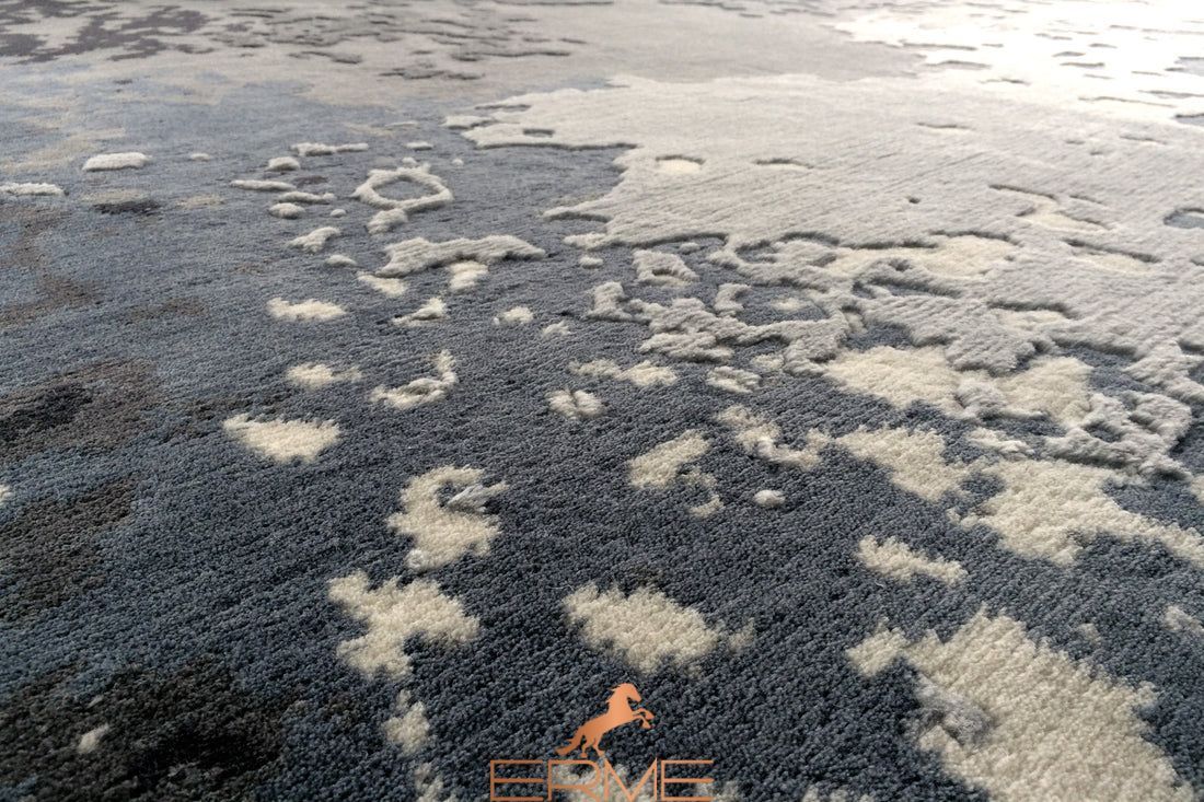 Carpet Serge Lesage - Crazed onde bleutee