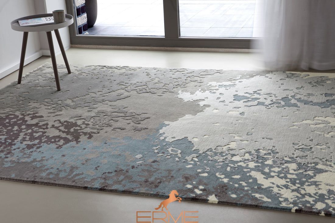 Carpet Serge Lesage - Crazed onde bleutee
