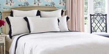 Gingerlily silk duvet cover - Black&Ivory, 240x260