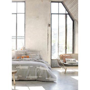 Bed linen Scion Living Mr Fox Gris, 50x70, 155x200, 180x290