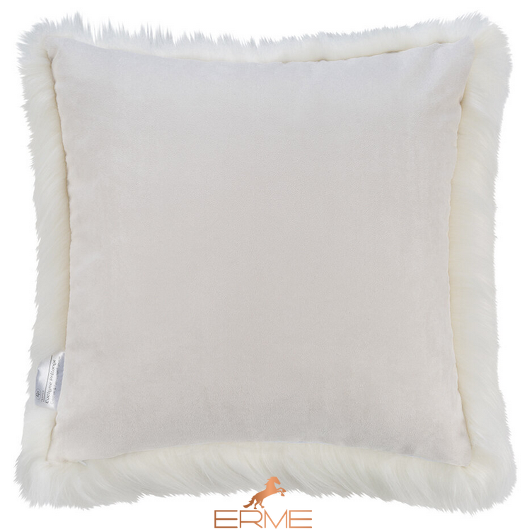 Square fur pillowcase Mansion - Himalaya Ivory