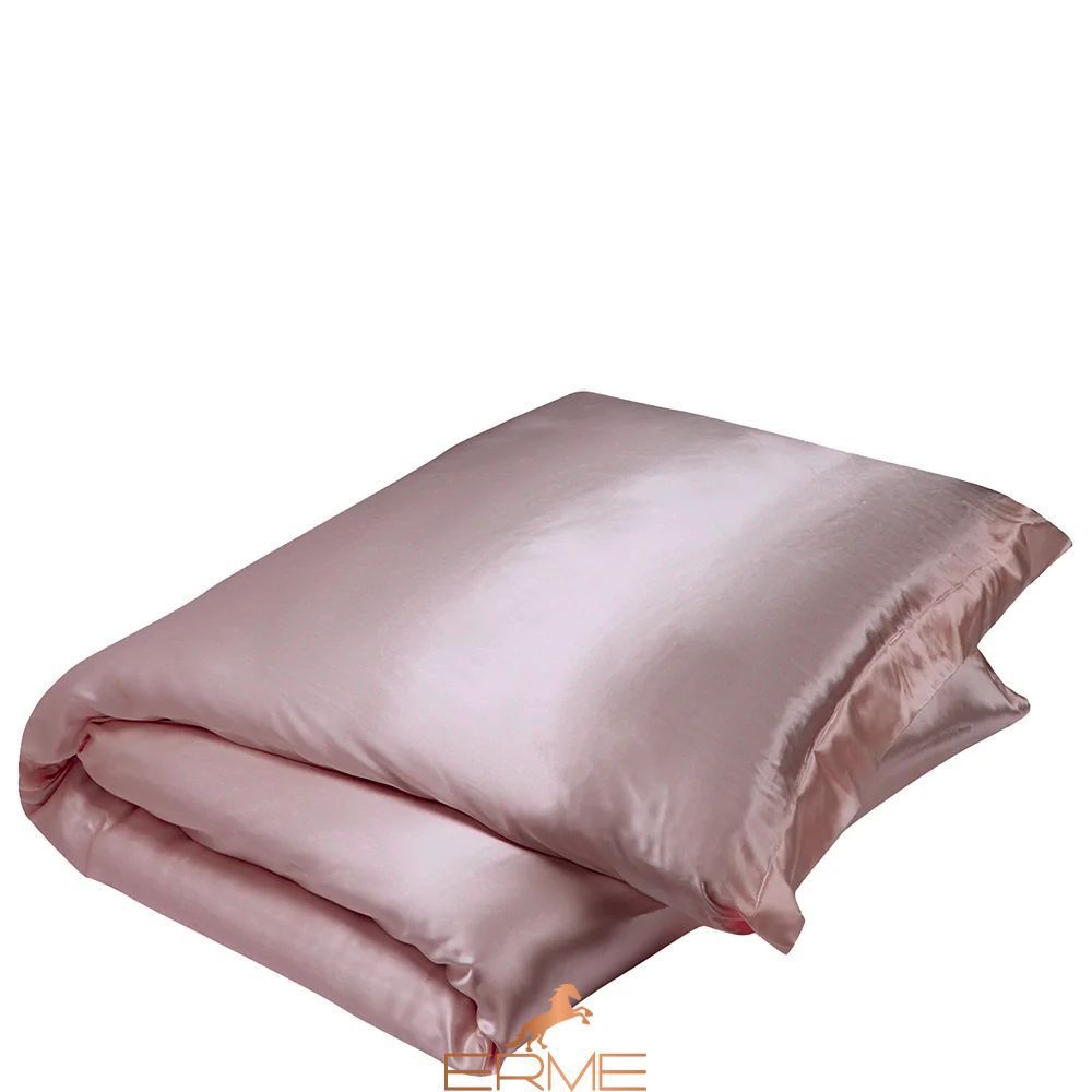 Gingerlily Vintage Pink Silk Bedding, 50x75 (2pc), 200x200, 160x200 with elastic