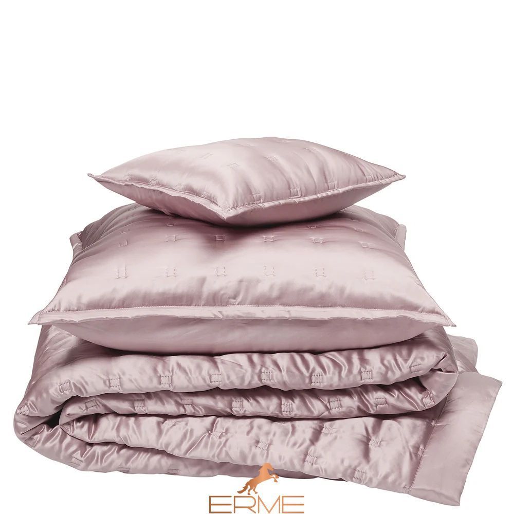 Gingerlily Vintage Pink Silk Bedding, 50x75 (2pc), 200x200, 160x200 with elastic