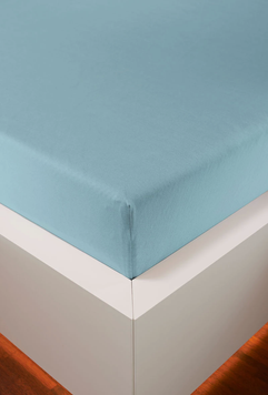 Простирадло на гумці Hefel Tencel Fitted Sheets Azure, 90x200 - 100x220 на резинці