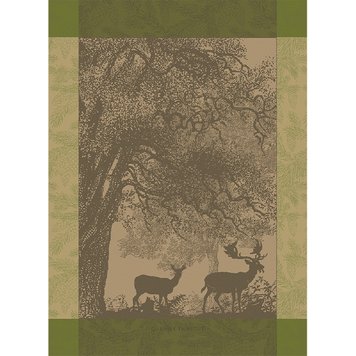 Kitchen towel Coucke Garnier Thiebaut - Cerf et biche mousse