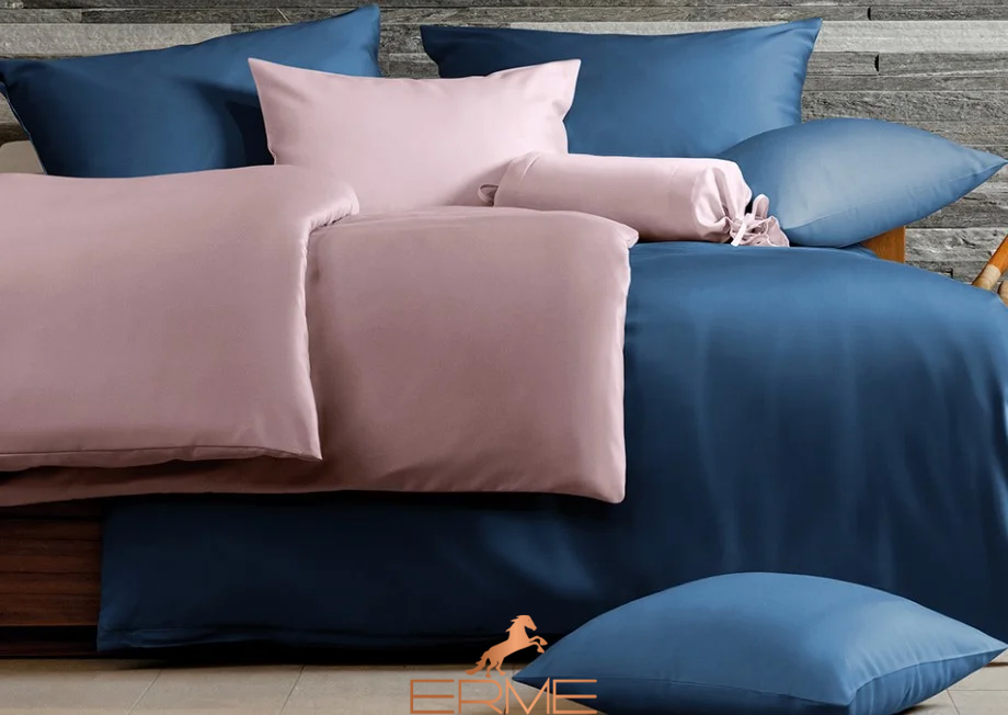 Постільна білизна - Hefel Uni ROSA, 50x70 (2шт), 140x200, 90x200 - 100x220 на резинці