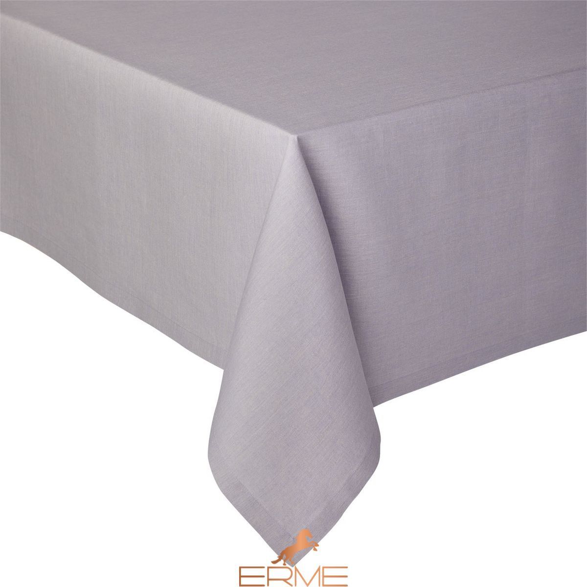 Скатертина Alexandre Turpault CHAMBRAY Lilac з льону OFG 190х190 см