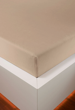 Простирадло на гумці Hefel Tencel Fitted Sheets Camel, 90x200 - 100x220 на резинці