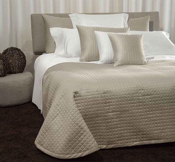 Signoria Firenze - Quilted bedspread MASACCIO Khaki, Khaki, 260x270