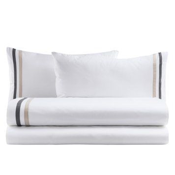 Bed linen Biancoperla - Antigua Beach/Grisaglia, 50x75 (2pc), 155x200 (2pc), 270x290