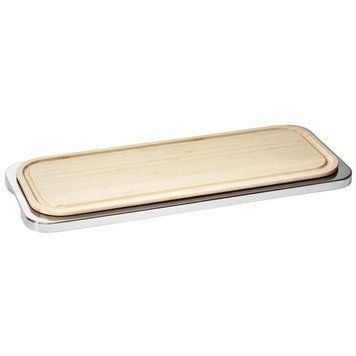 Піднос Sambonet Linear Steel з дошкою