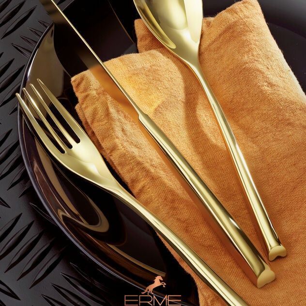 Набор столовых приборов Sambonet H-Art Mirror PVD Gold
