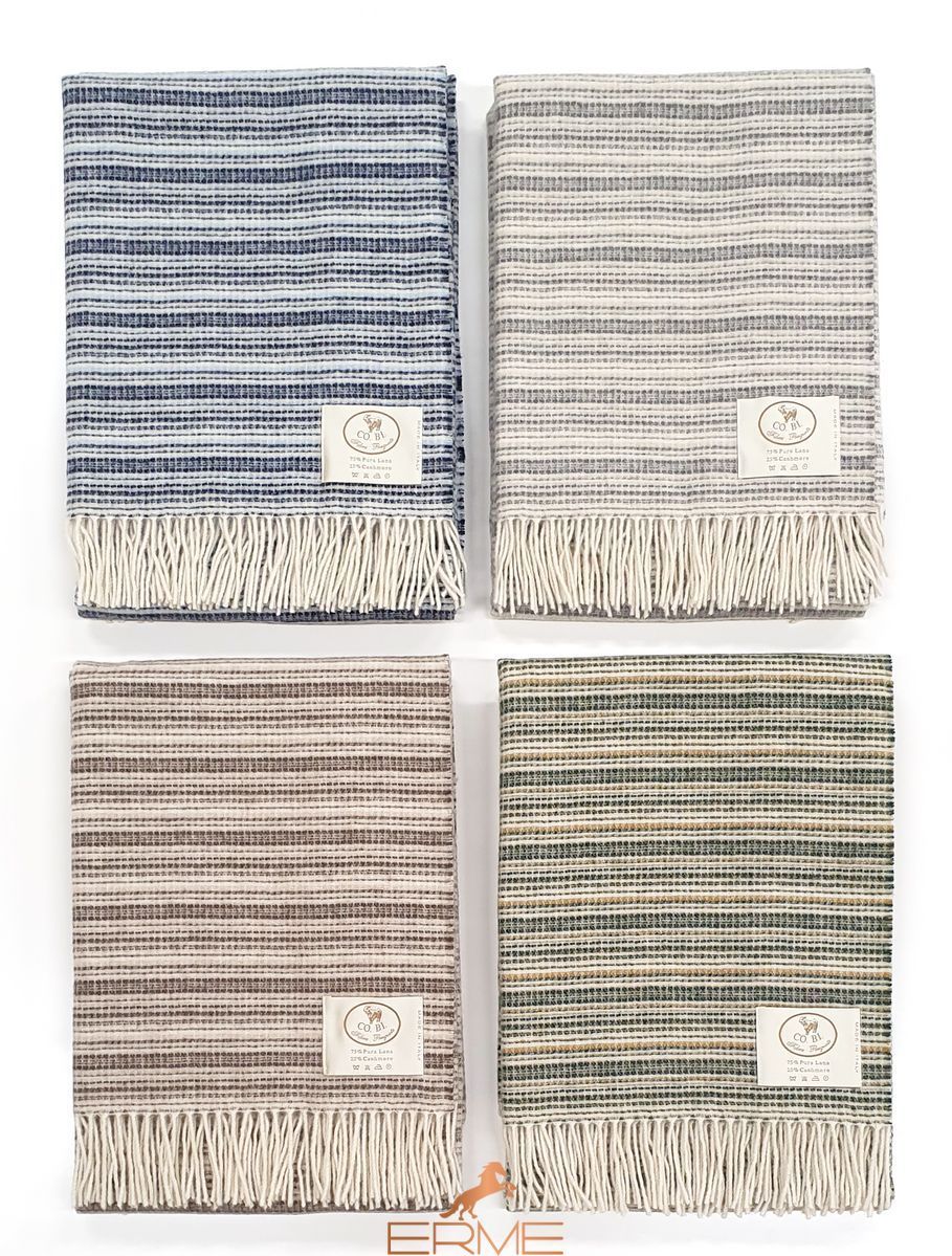 CO.BI. OREN blanket, Grey, 140x180