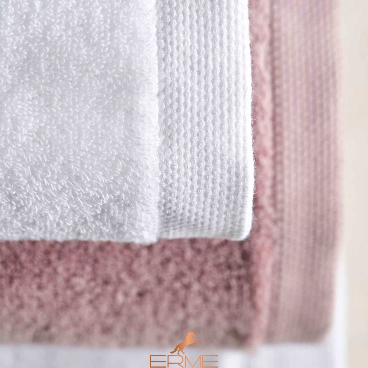 Набор полотенец для лица + гостевое Biancoperla Opale Bosco, 60х110 + 40х60 + 100x140