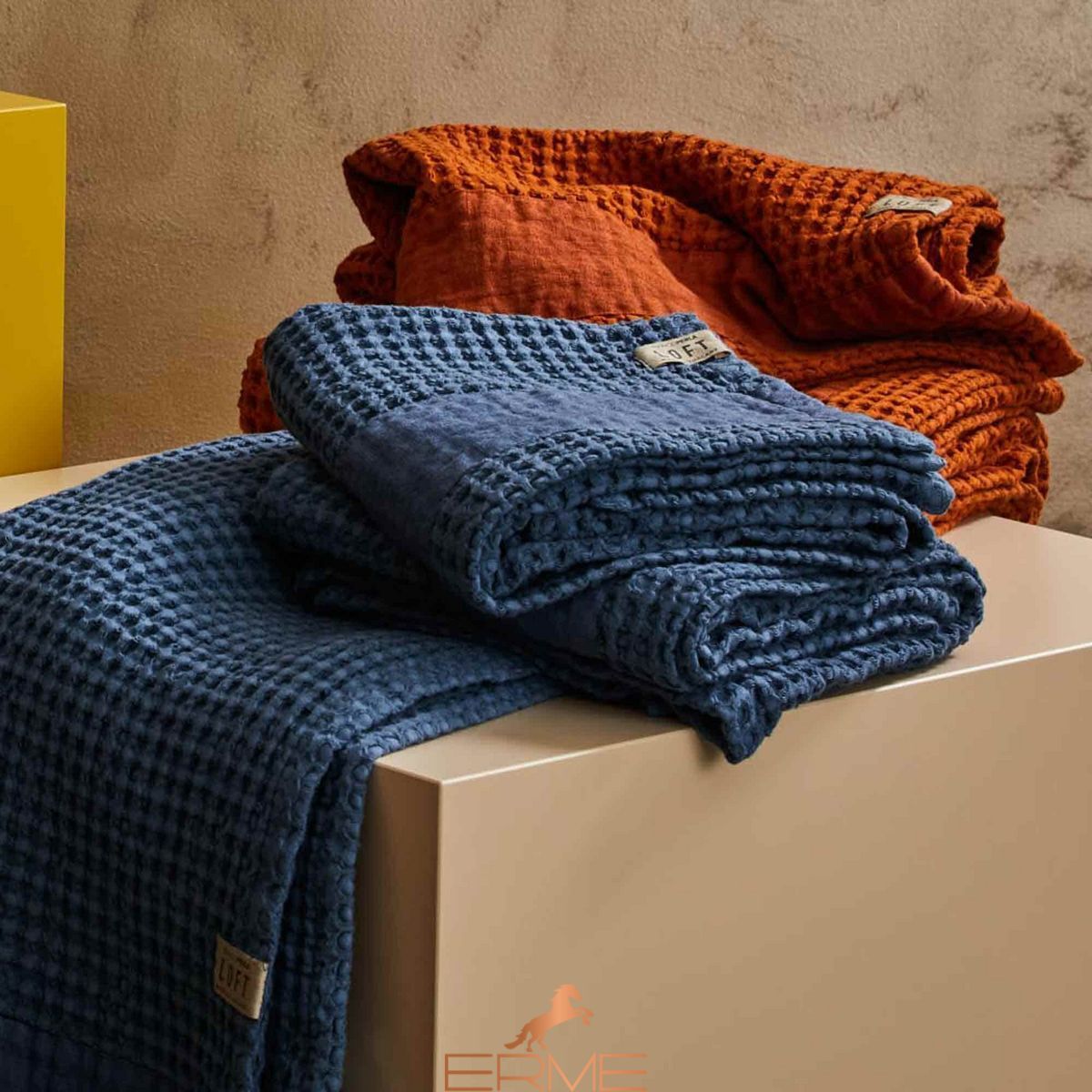 Набір рушників для обличчя + гостьове Biancoperla Milano Baguio, 60х110 + 40х60 + 100x140