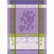 Kitchen towel Coucke Garnier Thiebaut - Les cassis mauve