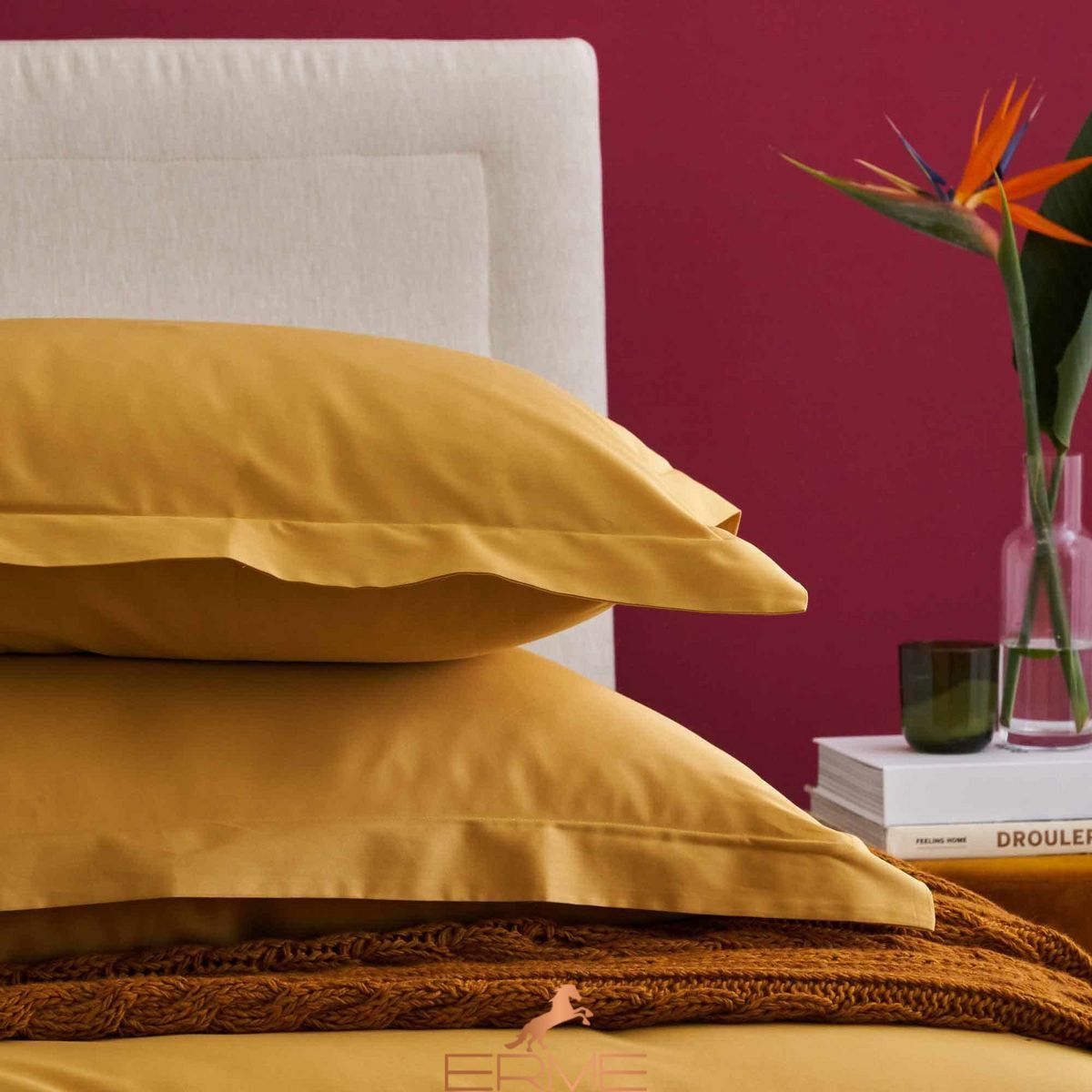 Постільна білизна Biancoperla - Afrodite Bianco, 50x75 (2шт), 155x200 (2шт), 270x290