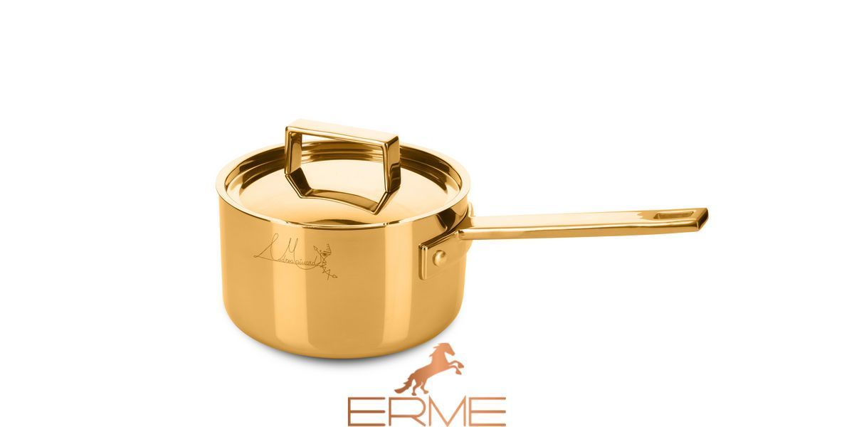 The Luxury Art Mepra Attiva Gold - Нержавіюча каструля в золотому кольорі, Gold