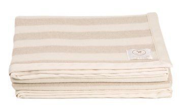 Плед CO.BI. RIGHE, Beige/white, 75x110