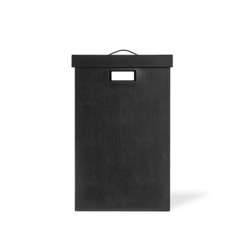 Decor Walter BROWNIE - Кошик для білизни - Імітація шкіри Black
