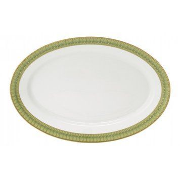 Deshouli&egrave;re Arcades Vert &ndash; Oval dish 400 x 275 mm