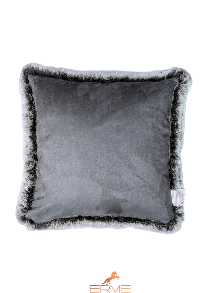 Square fur pillowcase Mansion - Himalaya Pearl