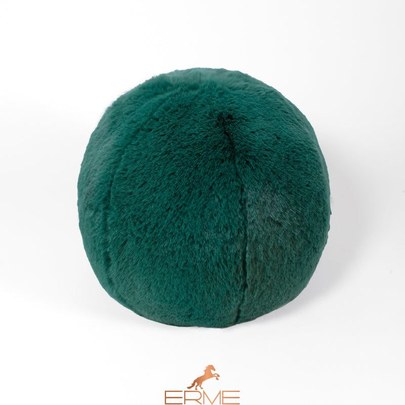 Round fur pillow Mansion - Alpine Green