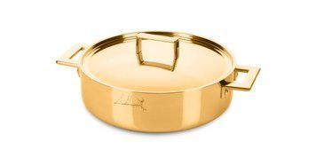 The Luxury Art Mepra Attiva Gold - Нержавіюча сковорода в золотому кольорі, Gold