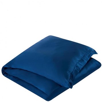 Gingerlily silk duvet cover - Navy, 240x260