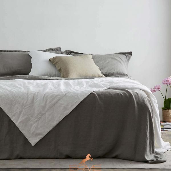 Покрывало из льна Biancoperla Hamiltom Cherry