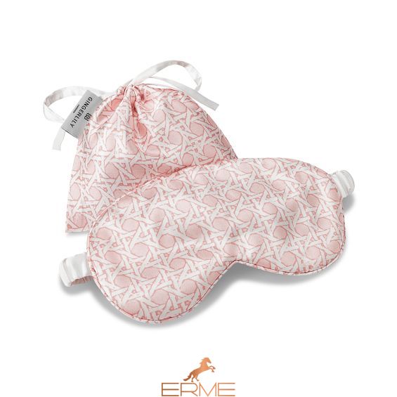 Gingerlily sleeping mask - Rattan Pink, 8.3 x 3.9