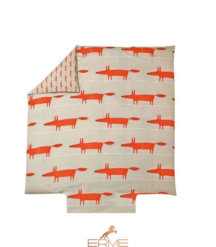 Постельное белье Scion Living Mr Fox Mandarine, 50x70, 155x200, 180x290