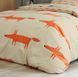 Постельное белье Scion Living Mr Fox Mandarine, 50x70, 155x200, 180x290