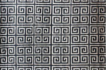 Carpet Serge Lesage - Labyrinth noir argente