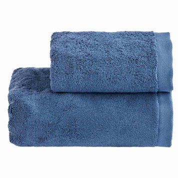 Набір рушників для обличчя + гостьове Biancoperla Opale Denim, 60х110 + 40х60 + 100x140