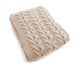 Knitted blanket CO.BI. MORGAN, Beige, 140x180