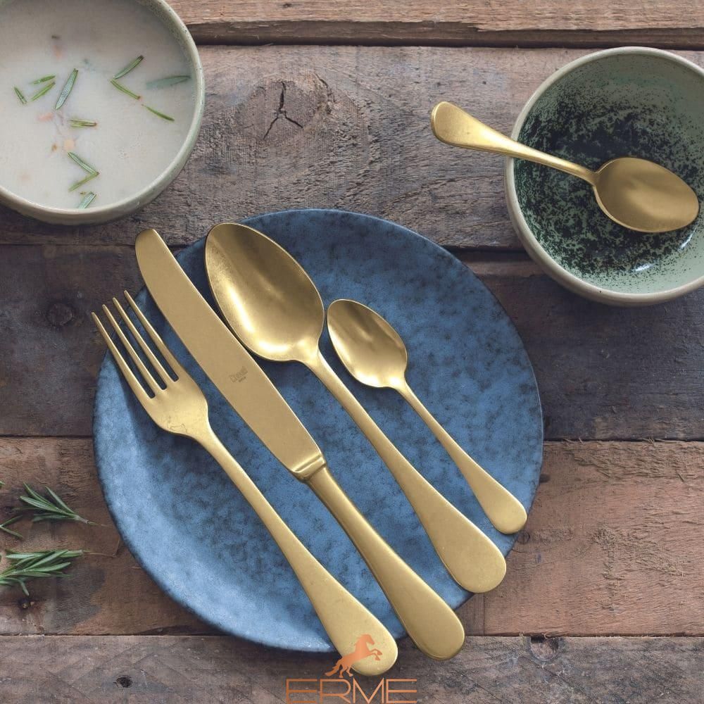Столовые приборы Mepra - Michelangelo Vintage Oro, 24