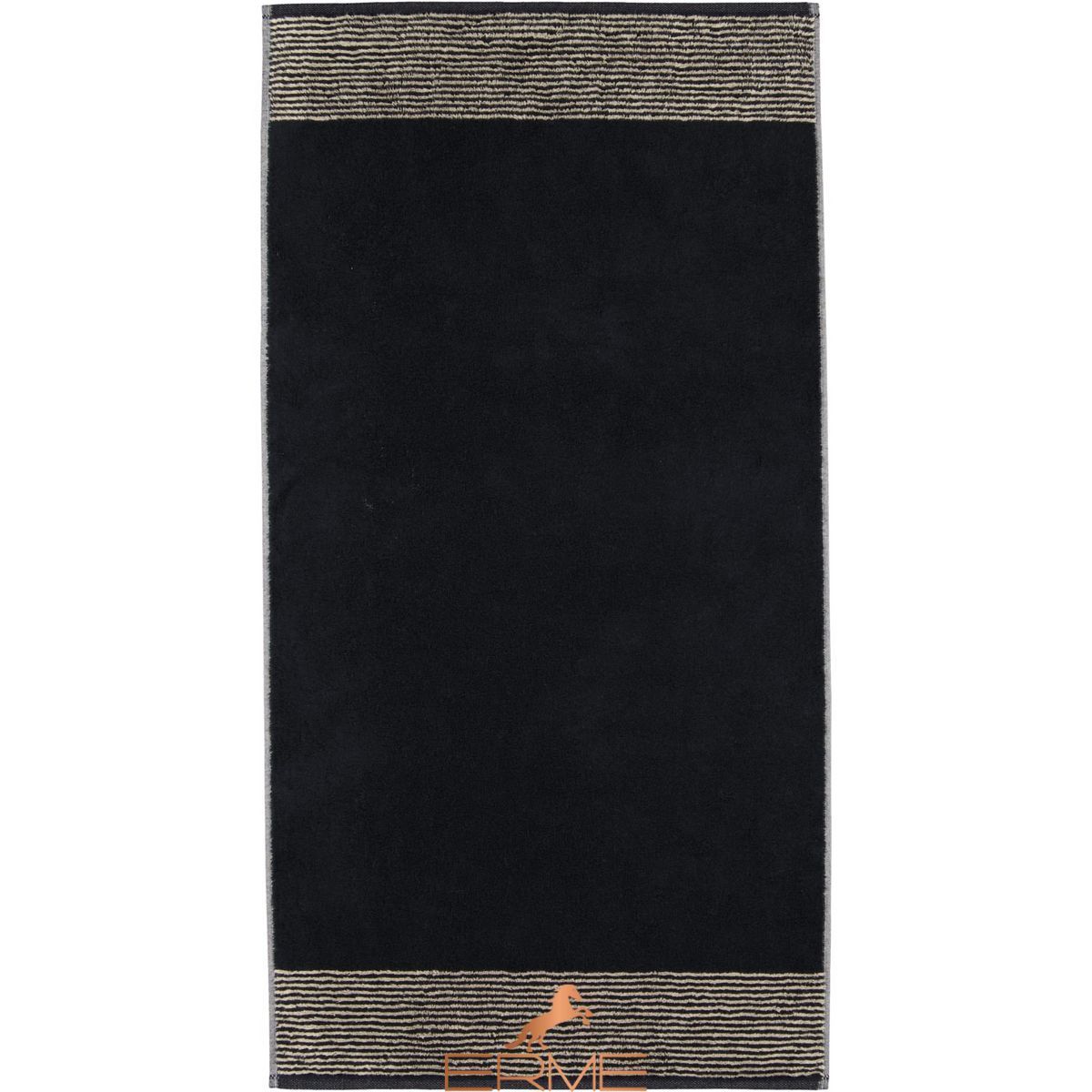 Towel Cawoe - Two-tone Schwarz, 30х30
