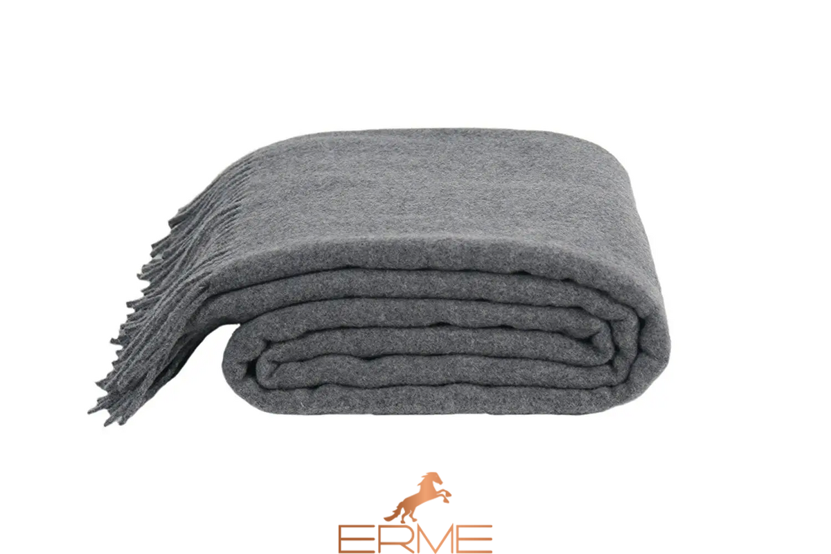 Ulrike Hefel Pure Cashmere Plaid, Anthrazit