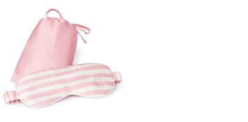 Sleeping mask Gingerlily - Travel Pink&Ivory Stripe