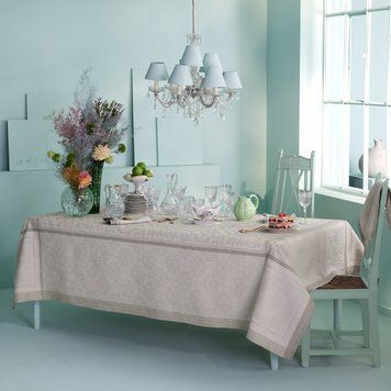 Скатерть Garnier Thiebaut Harmonie beige, 174x174