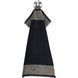 Towel Cawoe - Two-tone Schwarz, 30х30