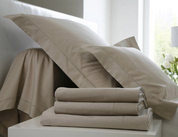 Постільна білизна Blanc Des Vosges Plain Satin Hemp, 50x70, 155x200, 180x290