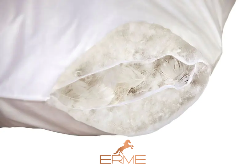 Подушка пухова 3-камерна Hefel De Luxe (Firm) Упруга, 50x70, 830 + 120 гр