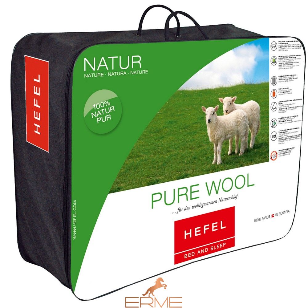 Одеяло шерстяное Hefel Pure Wool GD Всесезонное, 135x200, 1160 гр