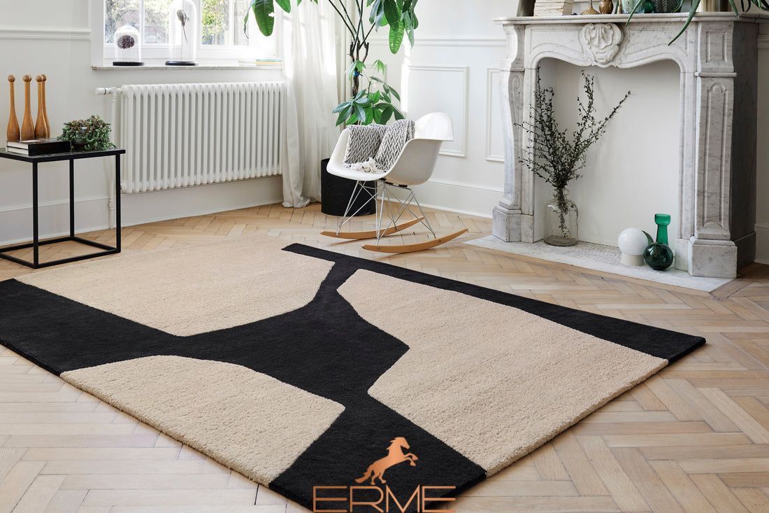 Carpet Serge Lesage - Limaa col noir & blanc